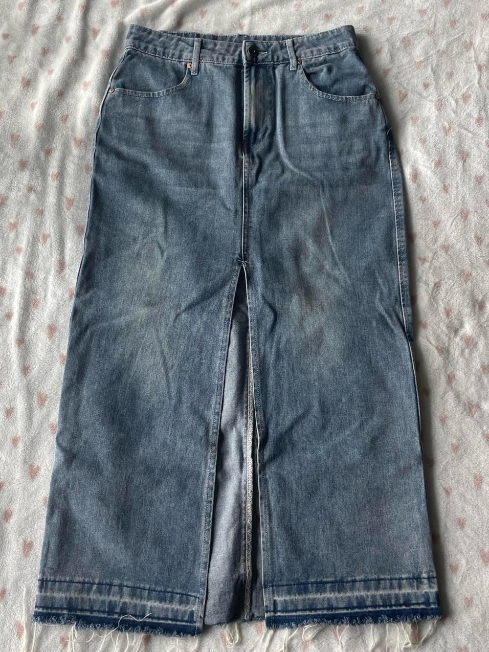 Denim Maxi Skirt